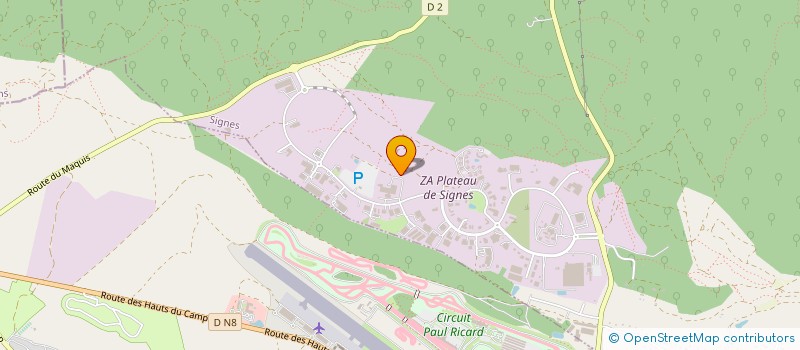 localisation de l'entreprise ORECA-NET à SIGNES