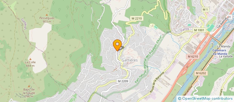 localisation de l'entreprise ORECAN  GATTIERES