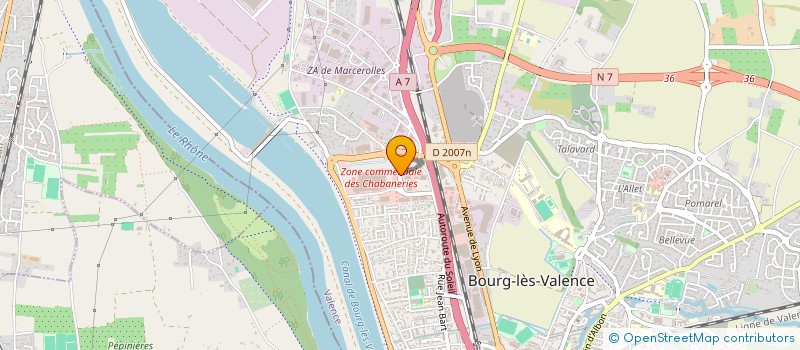 localisation de l'entreprise OREDA SERVICES à BOURG LES VALENCE