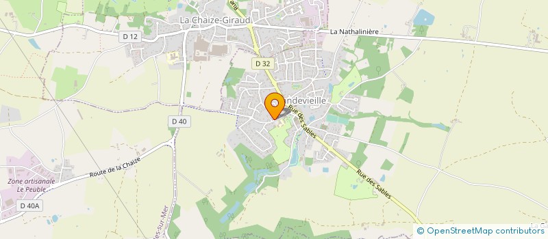 localisation de l'entreprise OREE DE L'OCEAN à LANDEVIEILLE