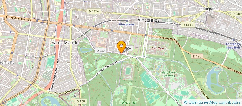localisation de l'entreprise OREE DU BOIS à VINCENNES