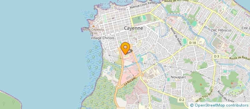 localisation de l'entreprise OREE VERTE GUYANE à CAYENNE