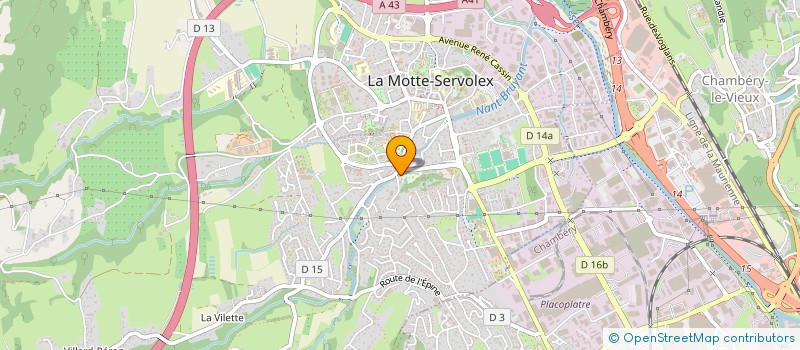 localisation de l'entreprise OREE25  LA MOTTE-SERVOLEX