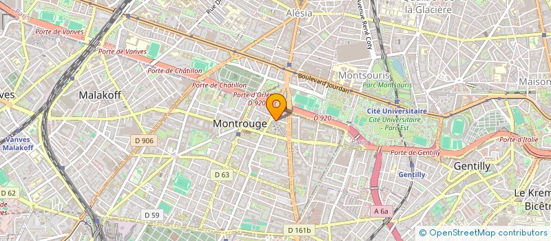 localisation de l'entreprise OREETA  MONTROUGE