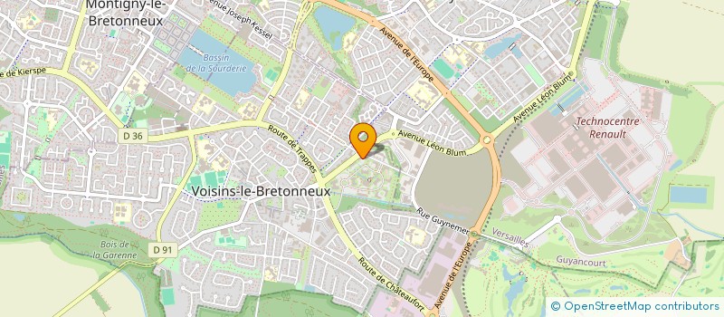 localisation de l'entreprise OREGE  VOISINS-LE-BRETONNEUX