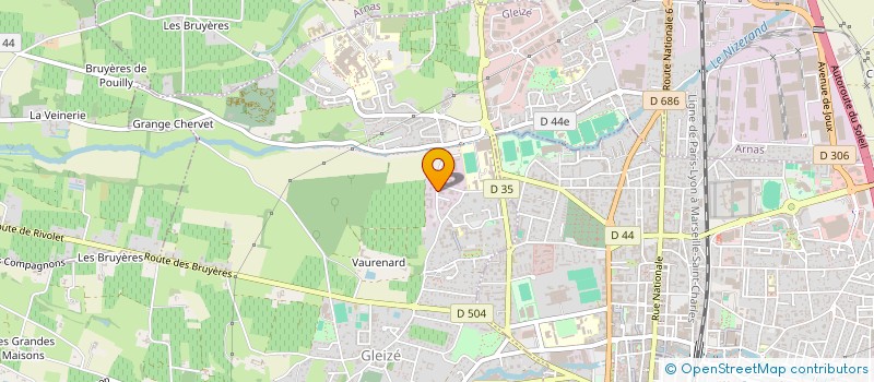 localisation de l'entreprise OREGON AUDIOVISUEL  GLEIZE