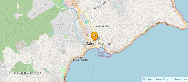 localisation de l'entreprise OREGON PRODUCTIONS  SAINTE-MAXIME