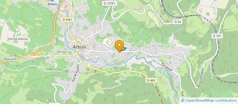 localisation de l'entreprise OREILLE EN FETE à ARBOIS