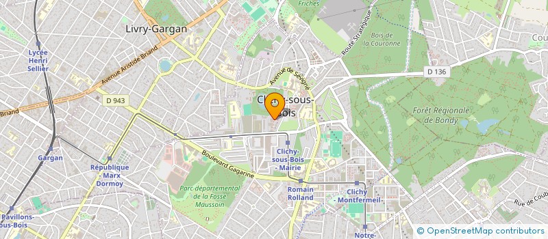 localisation de l'entreprise OREK & AURELIE à CLICHY-SOUS-BOIS