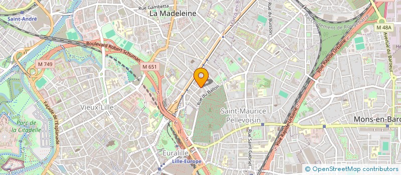 localisation de l'entreprise OREKA à LA MADELEINE