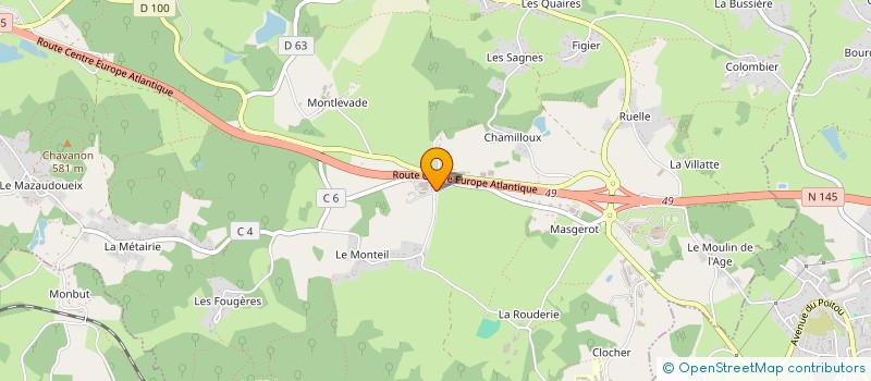 localisation de l'entreprise OREL AUTO  SAINT-SULPICE-LE-GUERETOIS