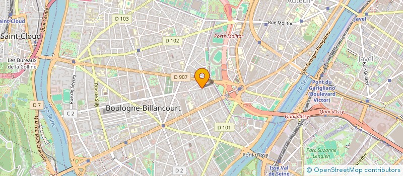 localisation de l'entreprise OREL CONSEIL  BOULOGNE-BILLANCOURT