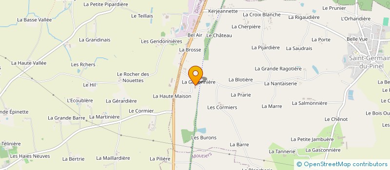 localisation de l'entreprise ORELA  SAINT-GERMAIN-DU-PINEL