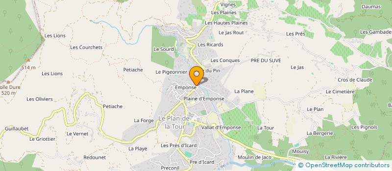 localisation de l'entreprise ORELAND à SAINTE MAXIME