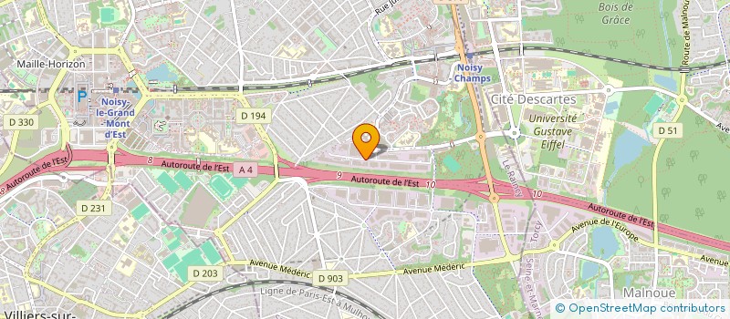 localisation de l'entreprise ORELEC FRANCE à NOISY-LE-GRAND