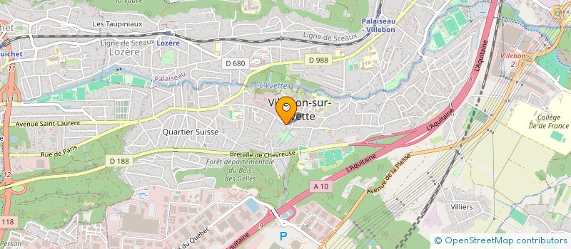 localisation de l'entreprise ORELEC ORSAY ELECTRONIQUE à VILLEBON-SUR-YVETTE