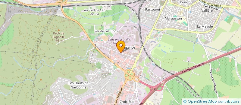 localisation de l'entreprise ORELIA  NARBONNE