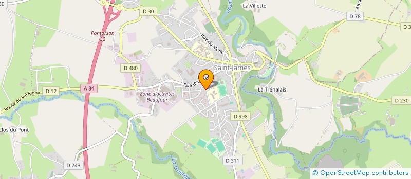 localisation de l'entreprise ORELIA  SAINT-JAMES