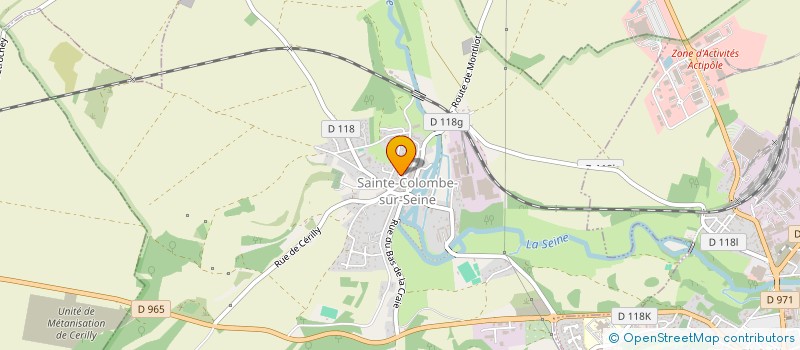 localisation de l'entreprise ORELINE  SAINTE-COLOMBE-SUR-SEINE