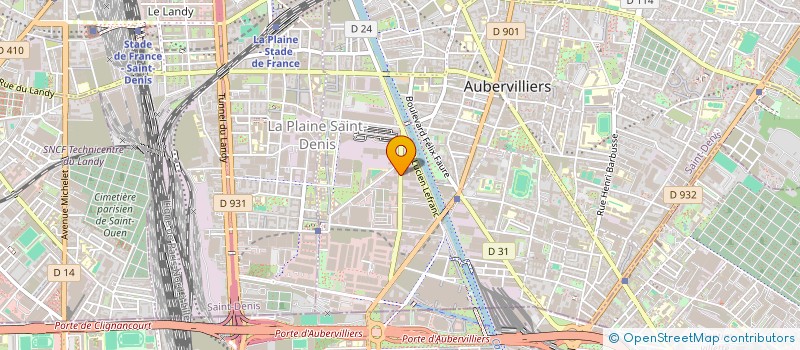 localisation de l'entreprise ORELLA  AUBERVILLIERS