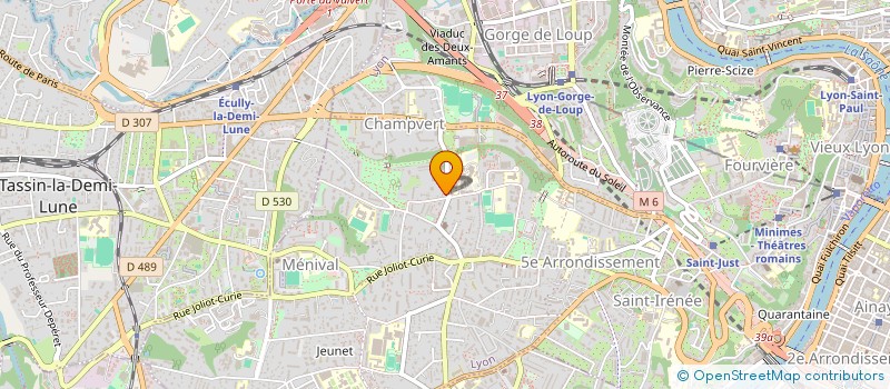 localisation de l'entreprise ORELLE / COMSA  LYON