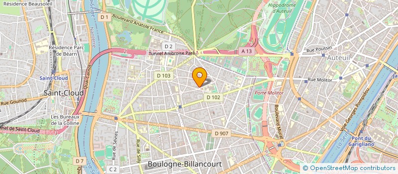 localisation de l'entreprise ORELON à BOULOGNE-BILLANCOURT