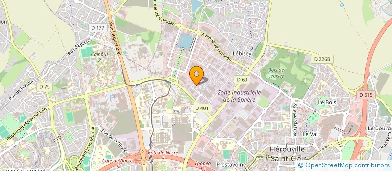 localisation de l'entreprise ORELYAN à HEROUVILLE-SAINT-CLAIR