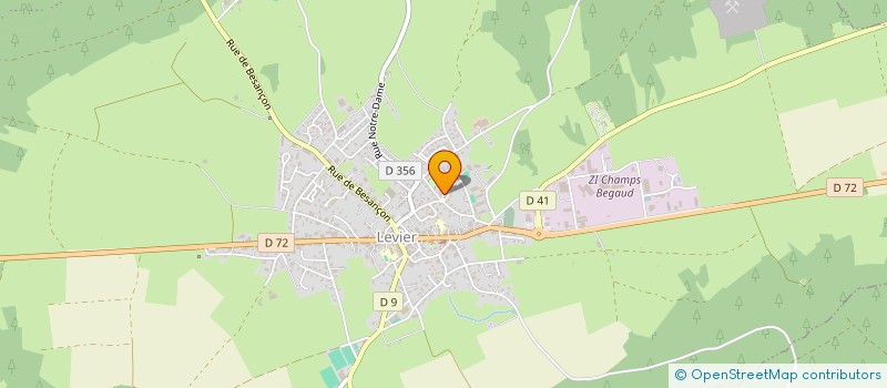 localisation de l'entreprise OREN BENJAMIN CHAUFFAGE SANITAIRE  LEVIER