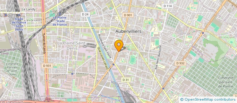 localisation de l'entreprise OREN TEXTILE à AUBERVILLIERS