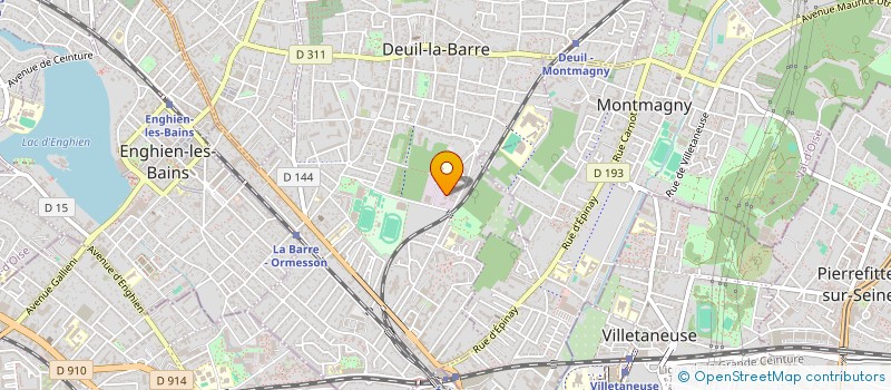 localisation de l'entreprise ORENGA à DEUIL-LA-BARRE