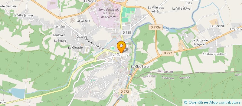 localisation de l'entreprise ORENLIA  LA GACILLY