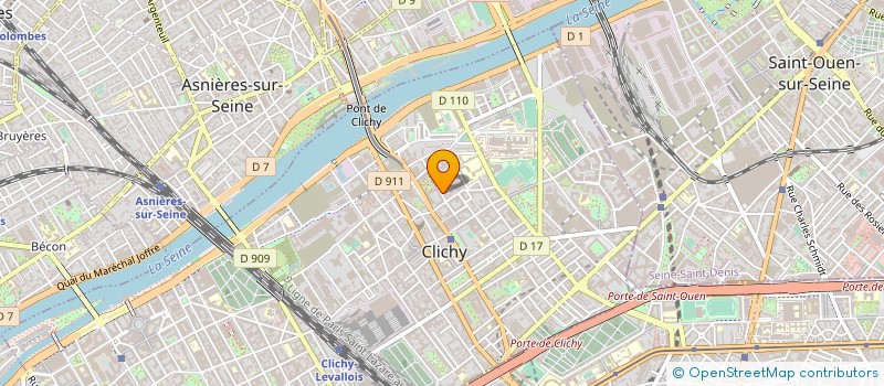 localisation de l'entreprise ORENOV à CLICHY