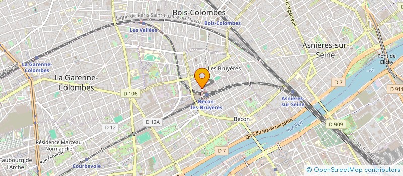 localisation de l'entreprise OREOINVEST à ASNIERES-SUR-SEINE