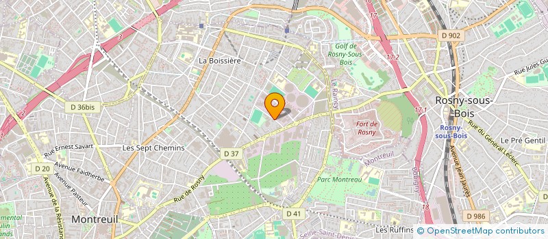 localisation de l'entreprise OREON à MONTREUIL