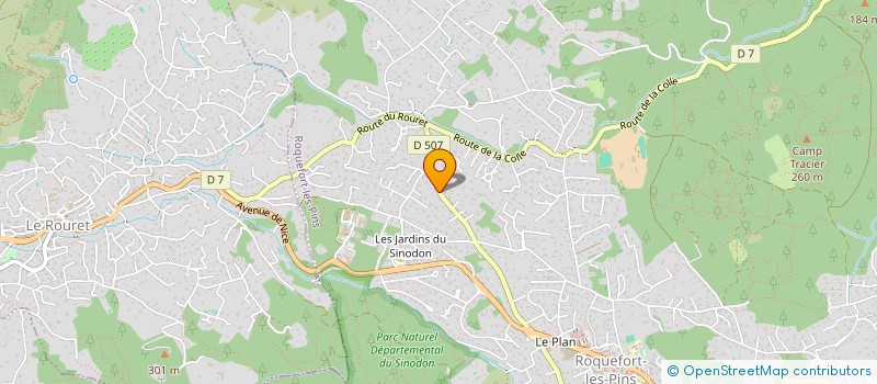 localisation de l'entreprise OREON CONSULTING à ROQUEFORT-LES-PINS