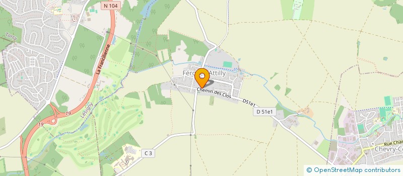 localisation de l'entreprise OREONEO  FEROLLES-ATTILLY