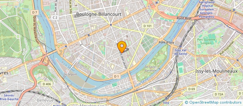 localisation de l'entreprise OREP FRANCE à BOULOGNE-BILLANCOURT