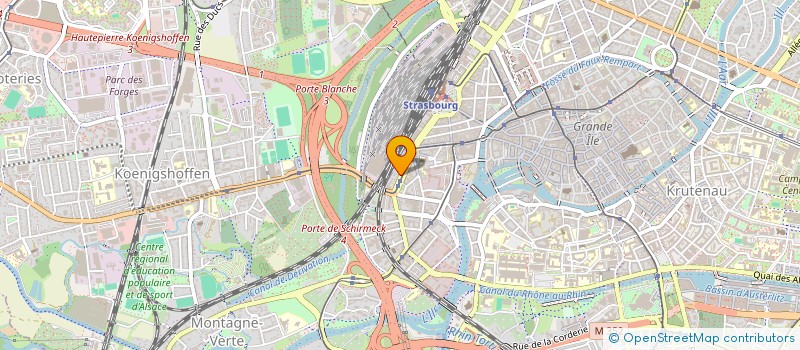 localisation de l'entreprise OREPA à STRASBOURG