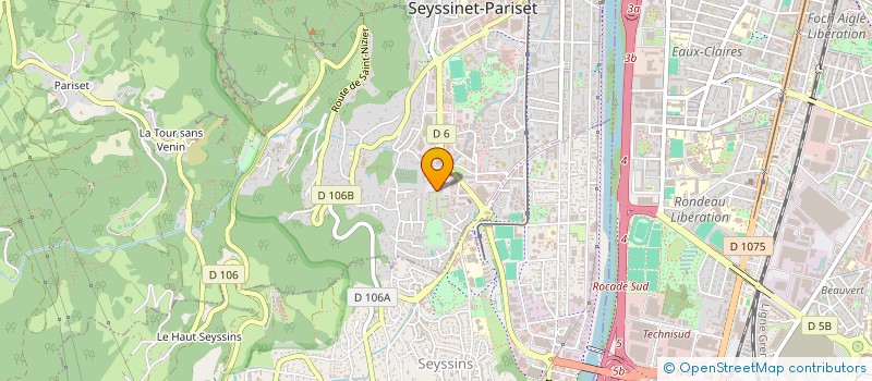 localisation de l'entreprise ORESMA à SEYSSINET-PARISET