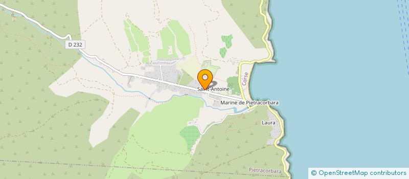 localisation de l'entreprise ORETA à PIETRACORBARA