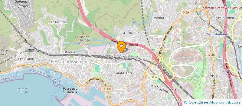 localisation de l'entreprise ORETAL à MARSEILLE