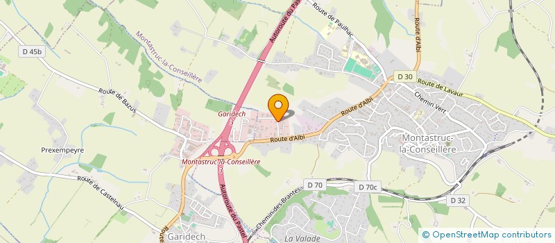 localisation de l'entreprise OREUS à MONTASTRUC-LA-CONSEILLERE