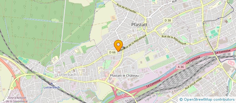 localisation de l'entreprise OREVA SARL à PFASTATT