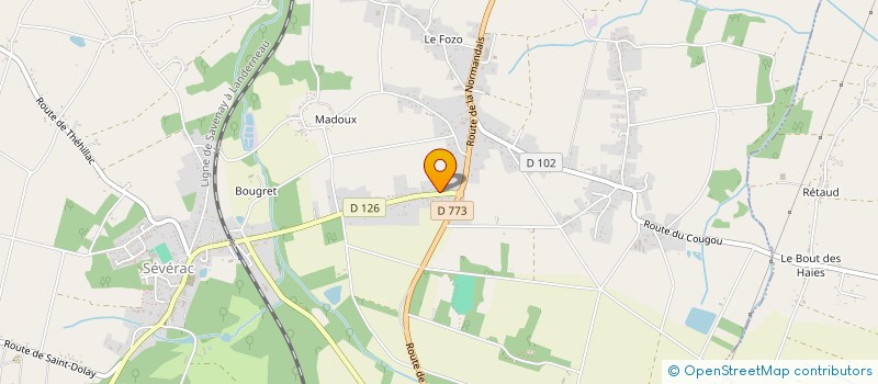 localisation de l'entreprise OREVE  SEVERAC