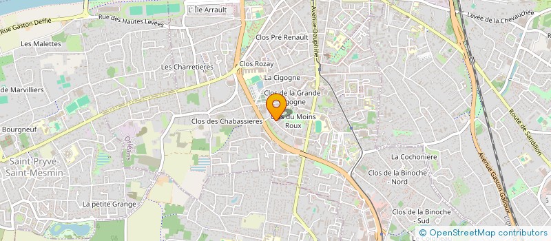 localisation de l'entreprise OREX SERVICES à ORLEANS