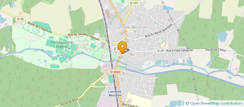 localisation de l'entreprise OREX SOLOGNE  LAMOTTE-BEUVRON