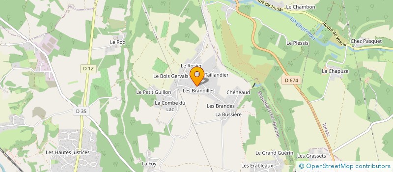 localisation de l'entreprise OREXEL à MOUTHIERS-SUR-BOEME