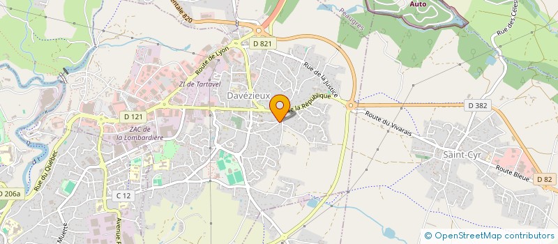 localisation de l'entreprise OREXIS  DAVEZIEUX