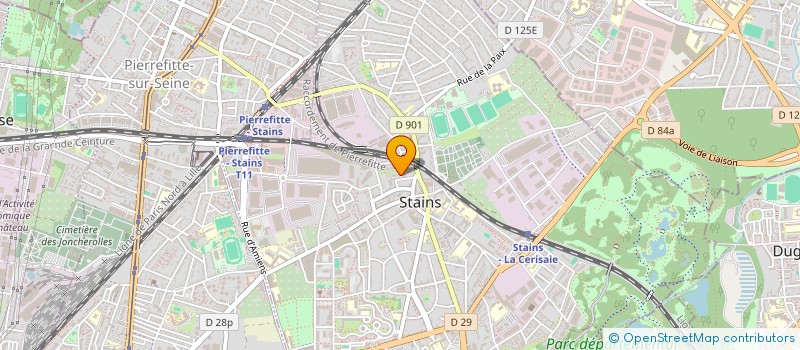 localisation de l'entreprise OREZA  STAINS
