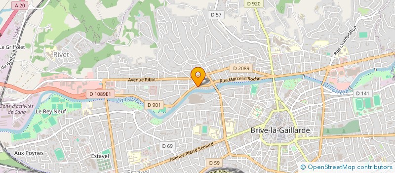 localisation de l'entreprise ORFEA à BRIVE-LA-GAILLARDE